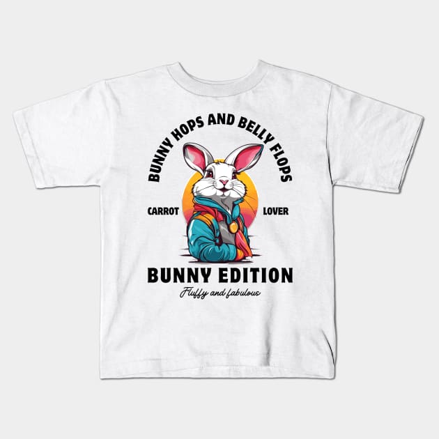 Bunny Edition Kids T-Shirt by Pearsville